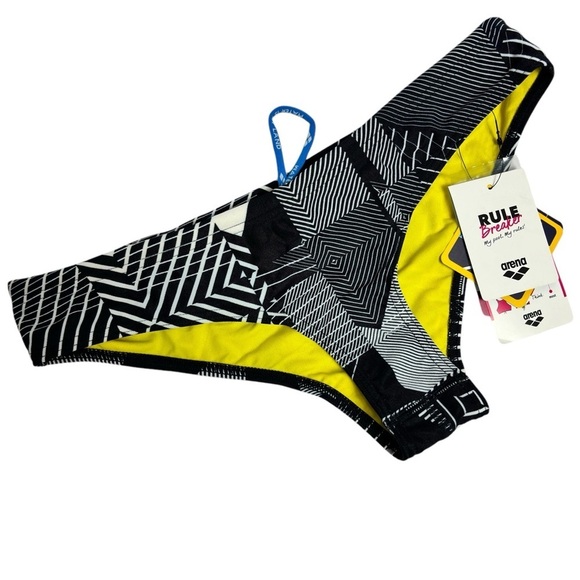 ARENA UNIQUE BLACK MULTI LARGE WOMENS SWIMMING SIZE LARGE BIKINI BOTTOMS NEW - Picture 1 of 6